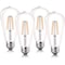 Luxrite ST19 LED Edison Light Bulbs 8W 75W Equivalent 800LM 5000K Bright White Dimmable E26 Base, 4PK LR21650-4PK - alternate 1